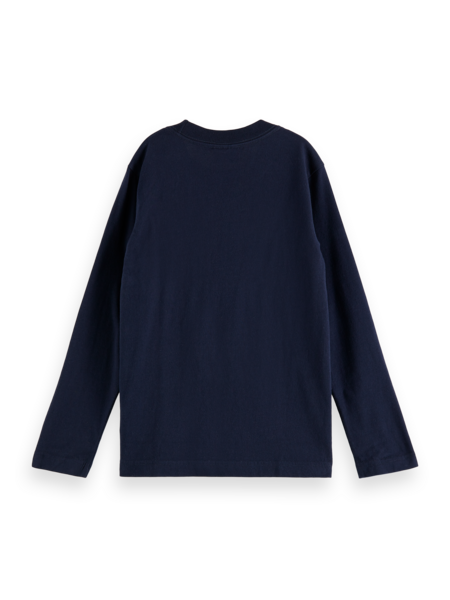Longsleeve artwork blue, Scotch & Soda