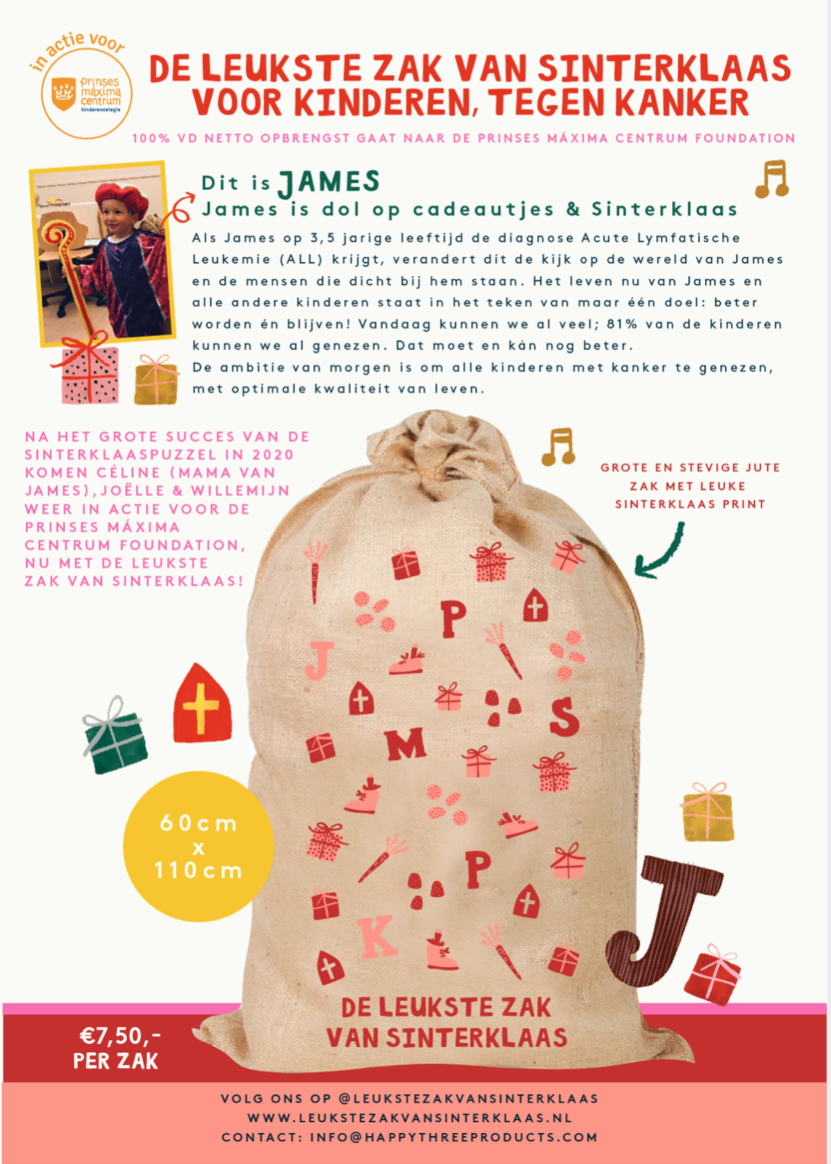 Sinterklaaszak  PrinsesMaxima ccentrum foundation