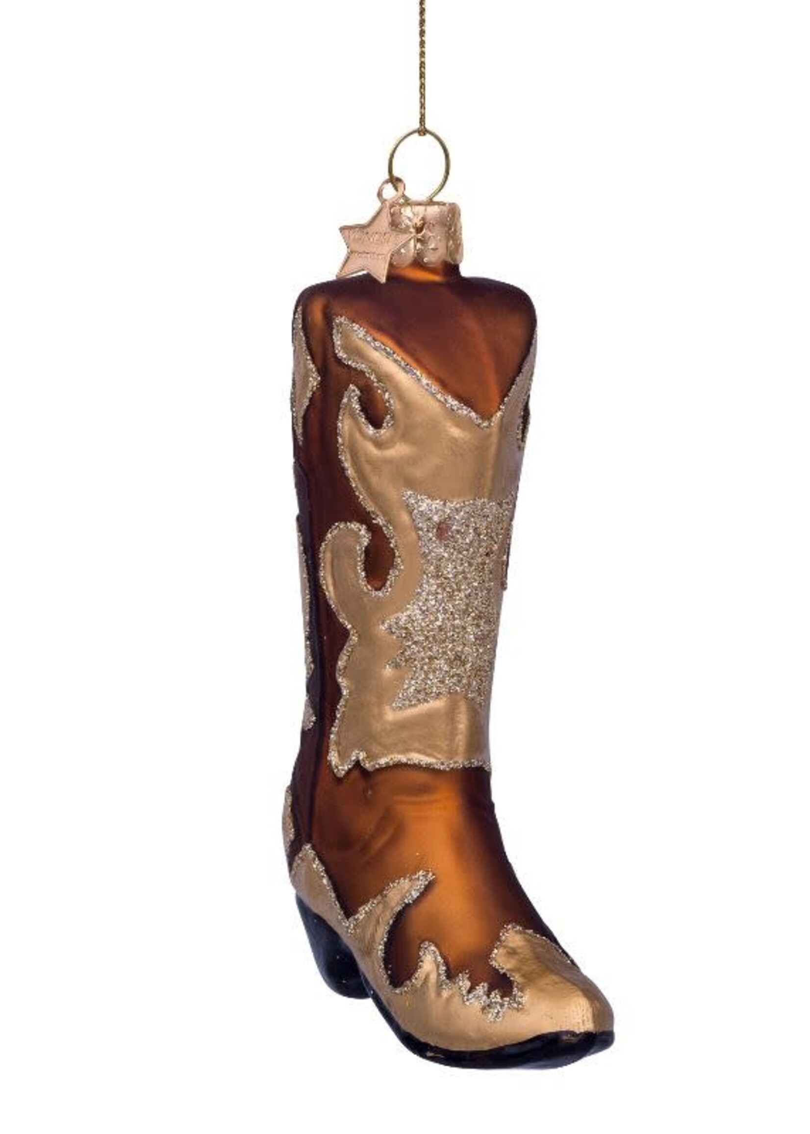 Kerstbal Cowboy boot, Vondels