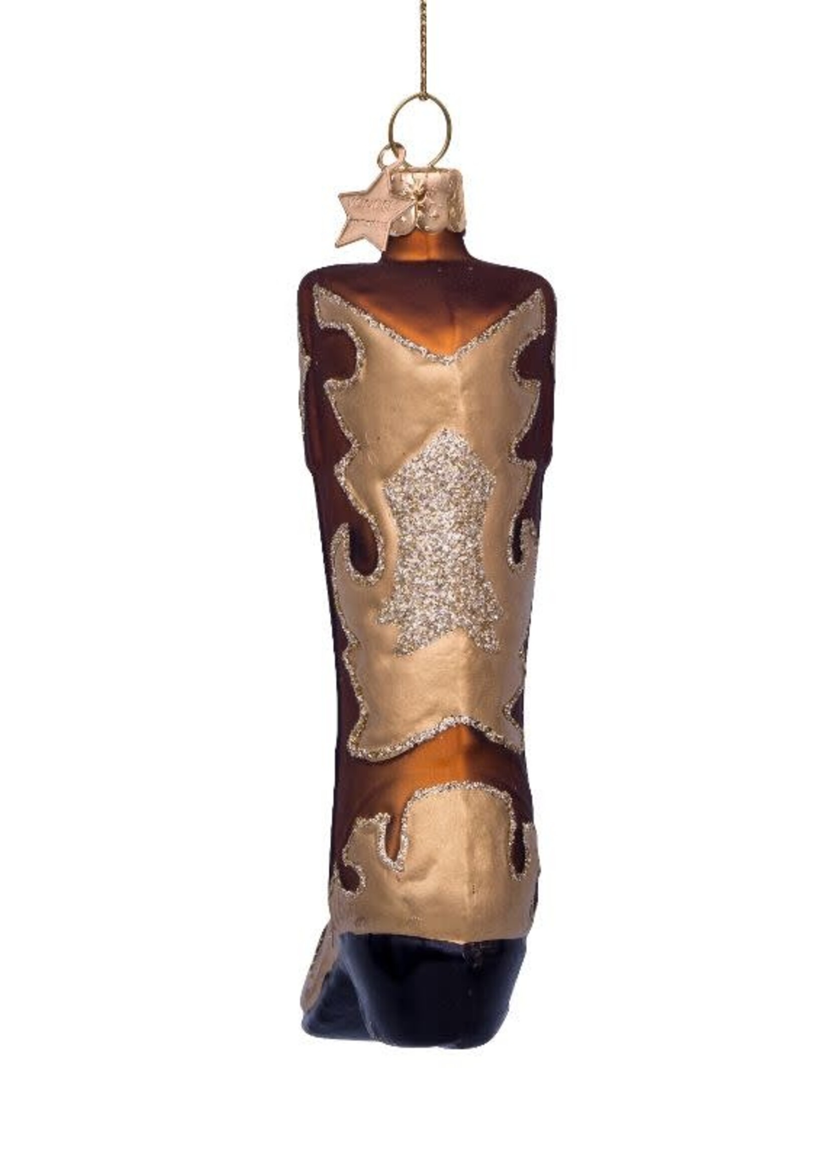Kerstbal Cowboy boot, Vondels