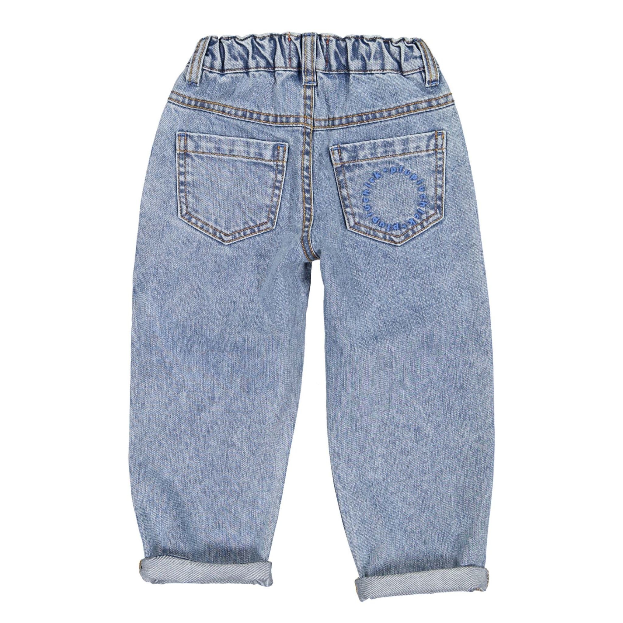 Mom fit trousers blue denim, Piupiuchick