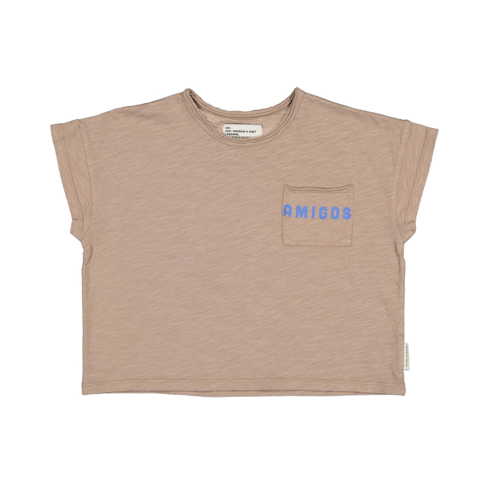 T-shirt light brown Amigos, Piupiuchick