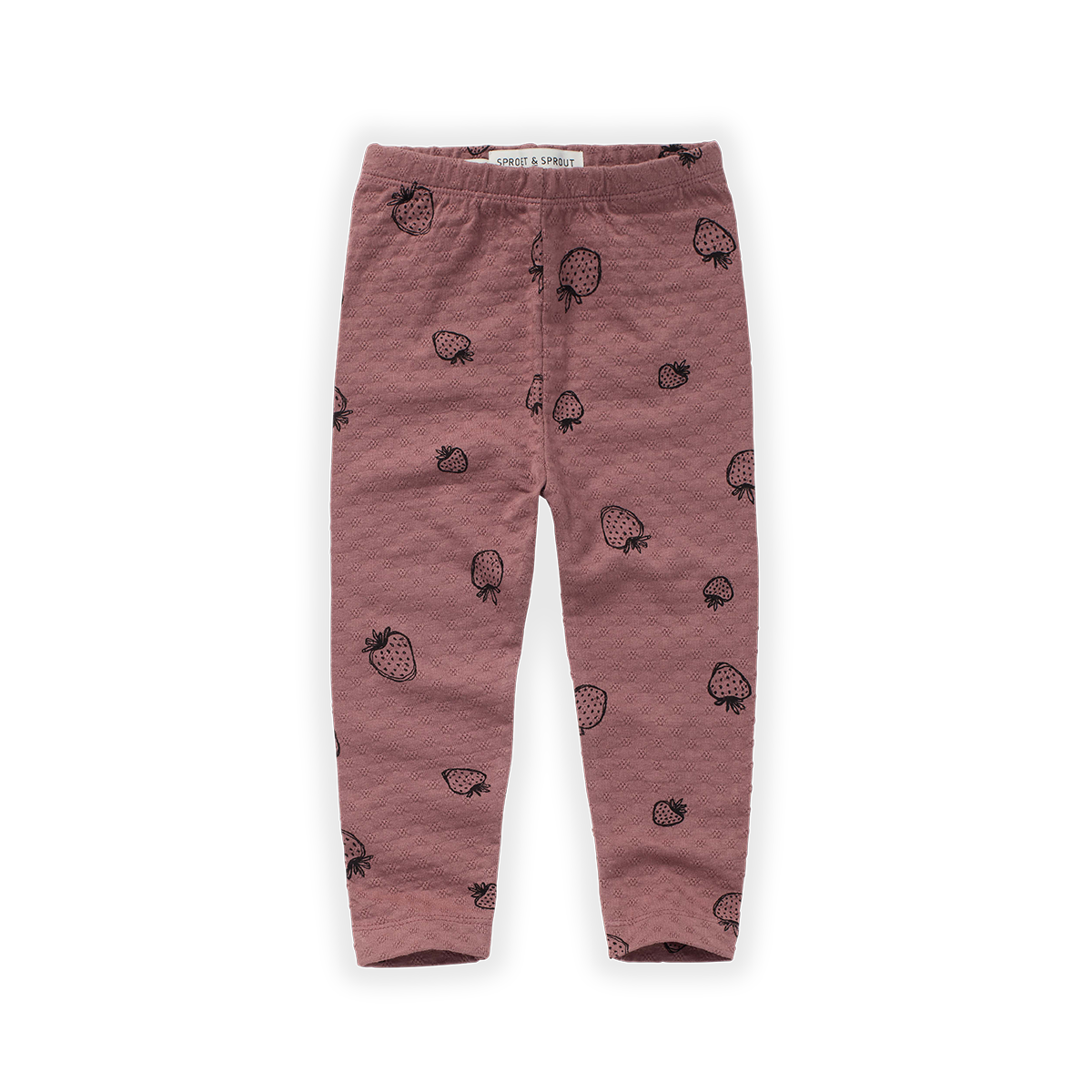 Pointelle legging strawberry print, Sproet & Sproet