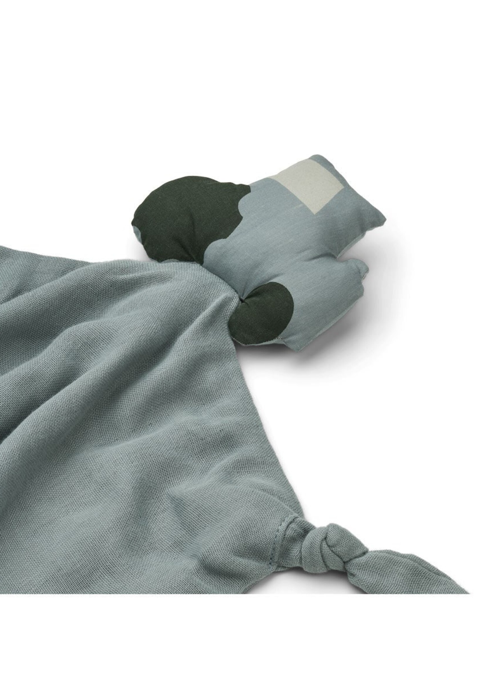 Liewood Agente cuddle  cloth tractor blue fog, Liewood