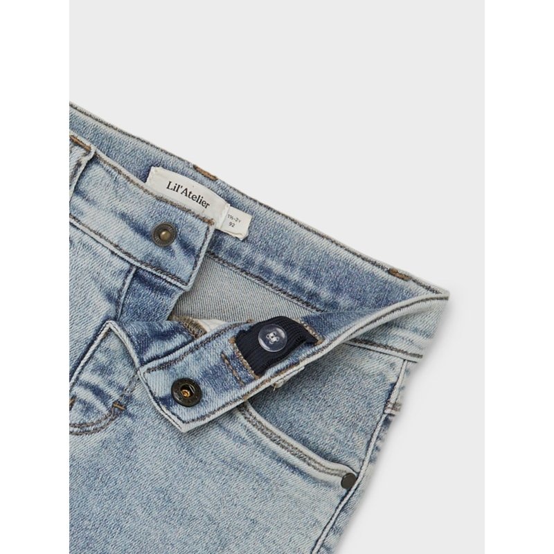 Benji denim pants effen, Lil Atelier