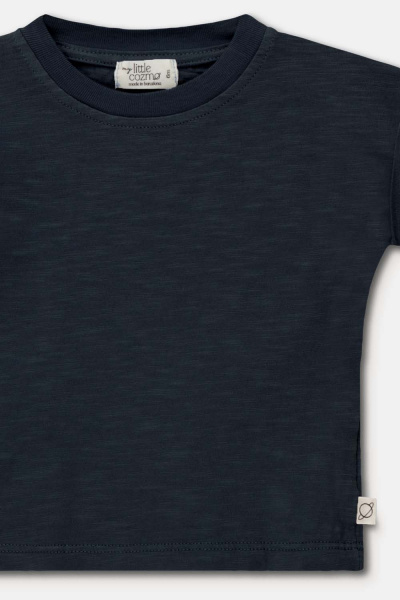 Baby T-shirt dark blue, My little cozmo