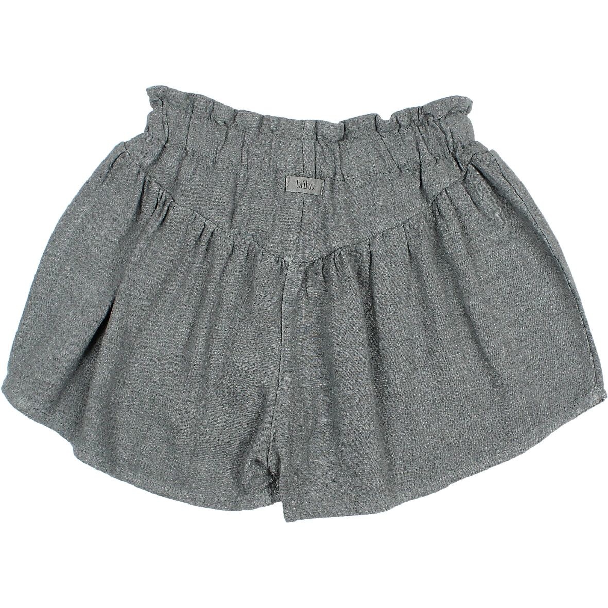 Rayon Linen Short Graphite, Buho