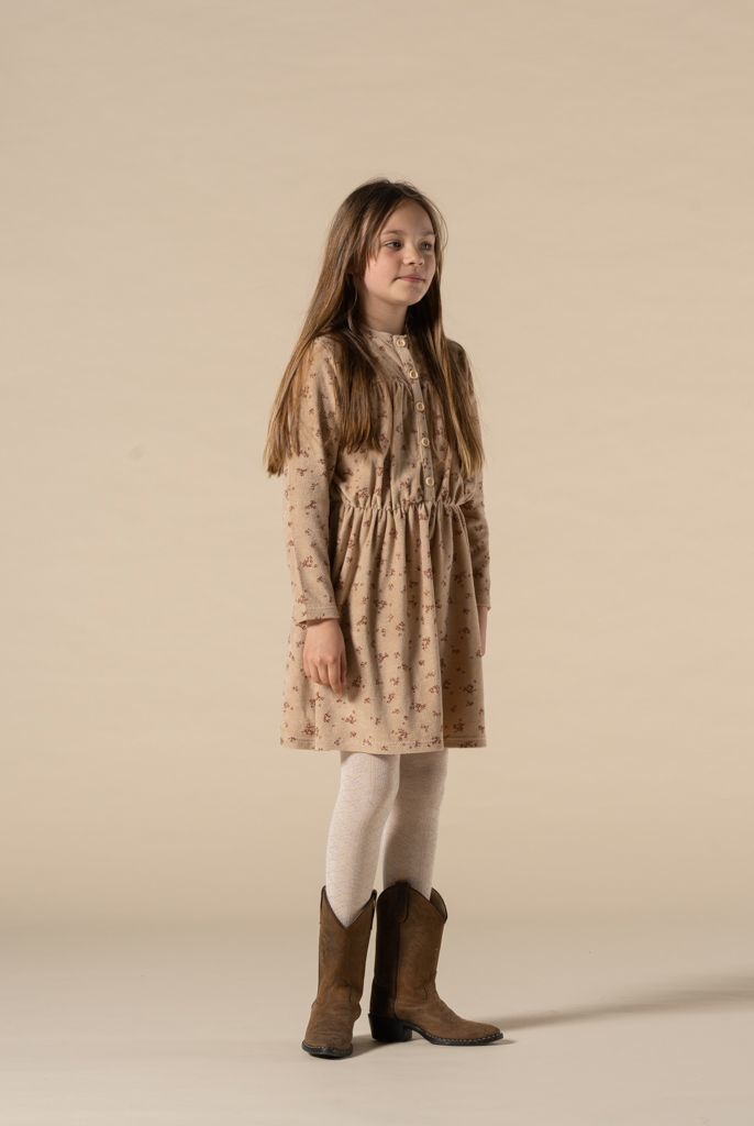 Midwaist dress sesame brick floral, House of Jamie