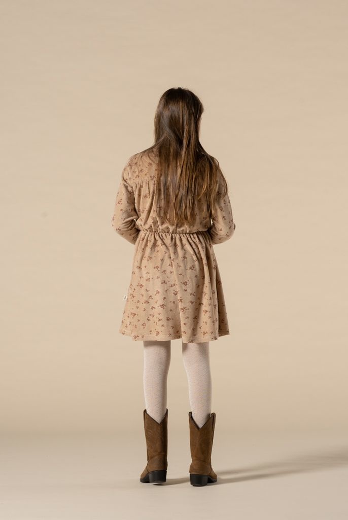 Midwaist dress sesame brick floral, House of Jamie