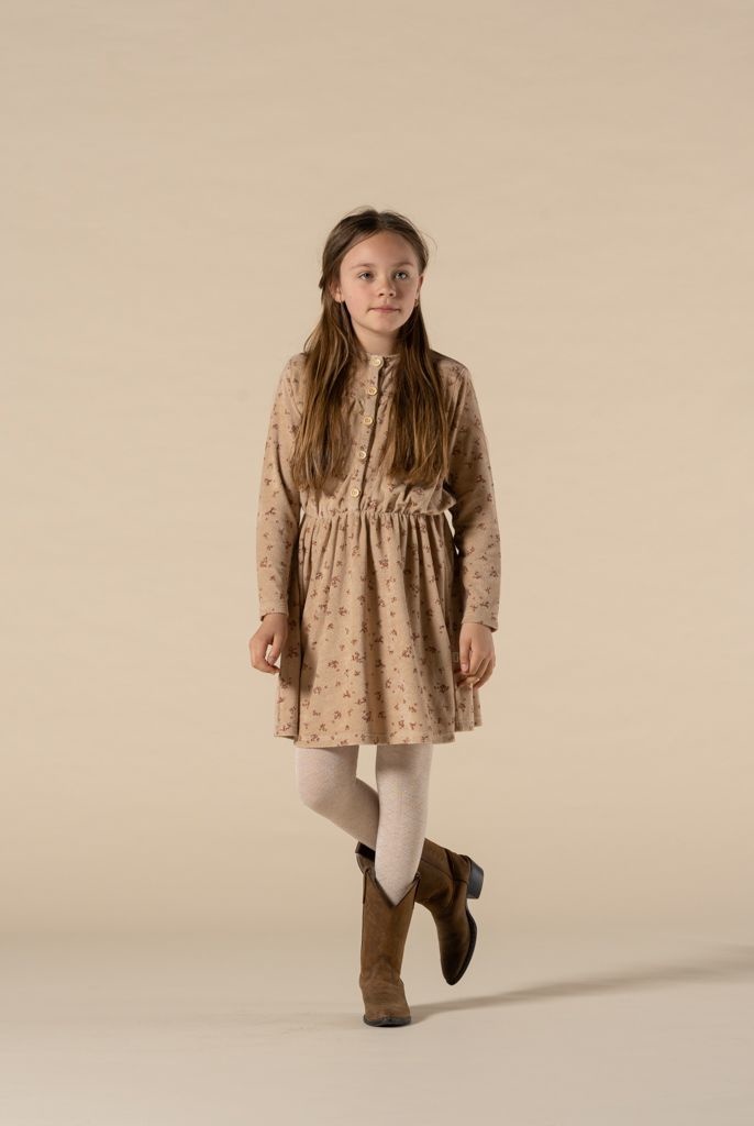 Midwaist dress sesame brick floral, House of Jamie