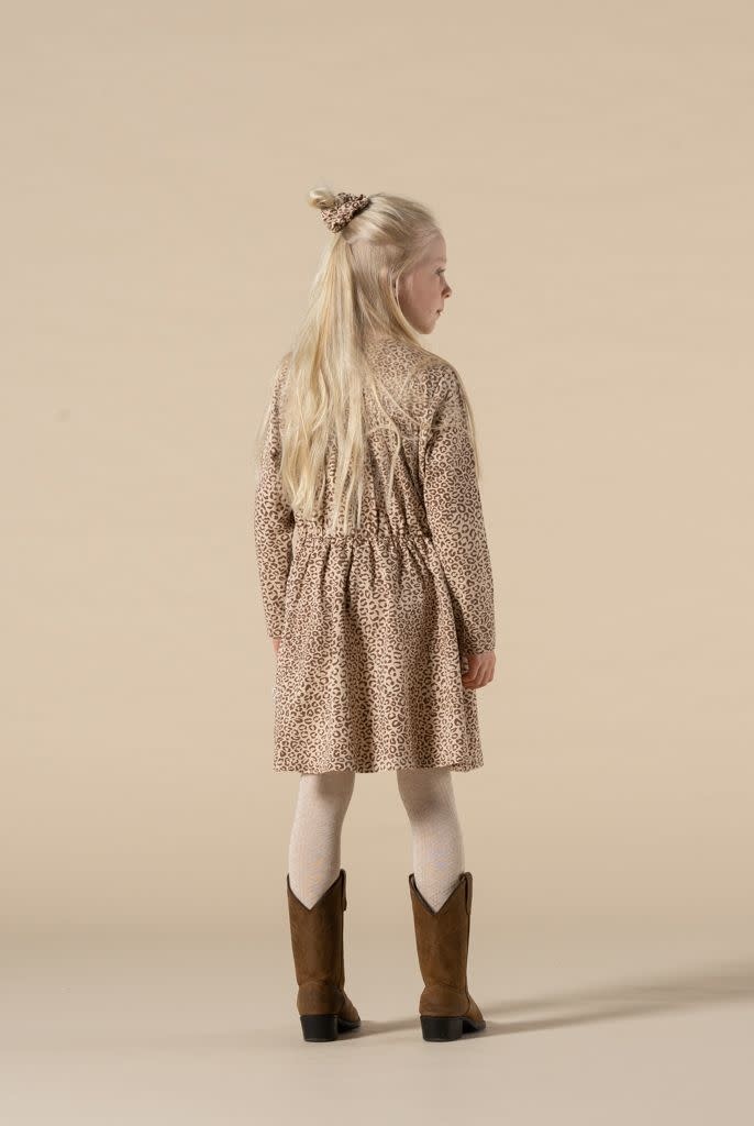 Midwaist dress sesame Leopard, House of Jamie