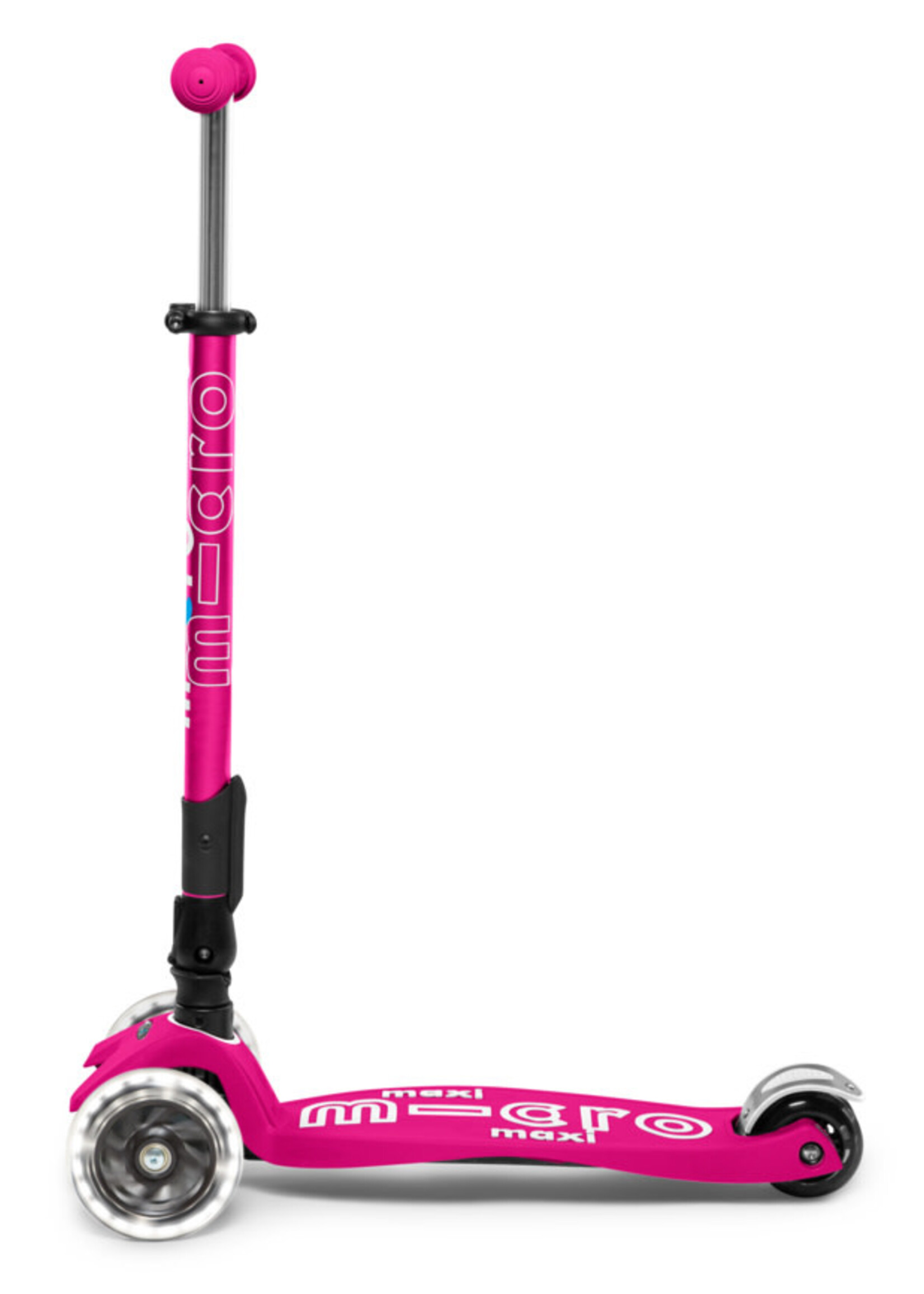 Micro Step Maxi Microstep deluxe LED inklapbaar Neon roze