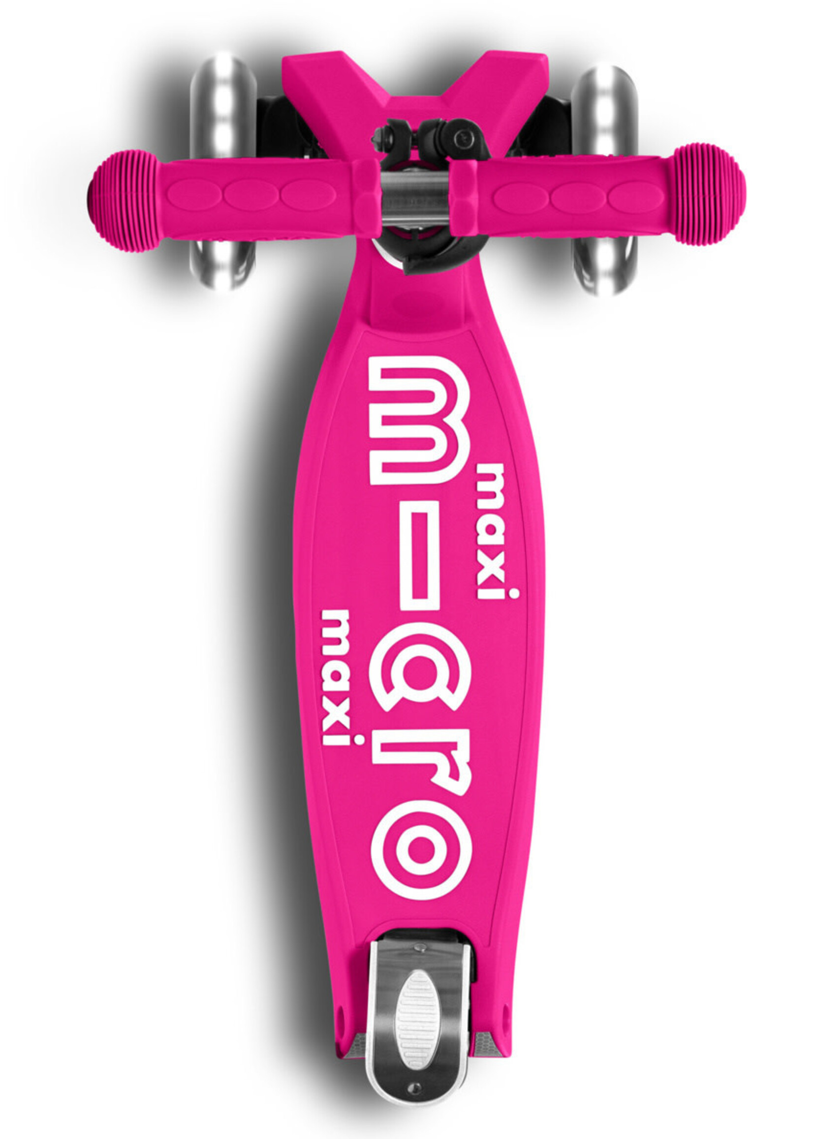 Micro Step Maxi Microstep deluxe LED inklapbaar Neon roze