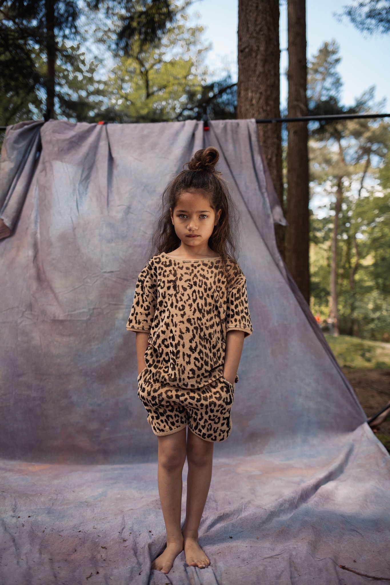 Leopard towel Tshirt sand, Daily Brat