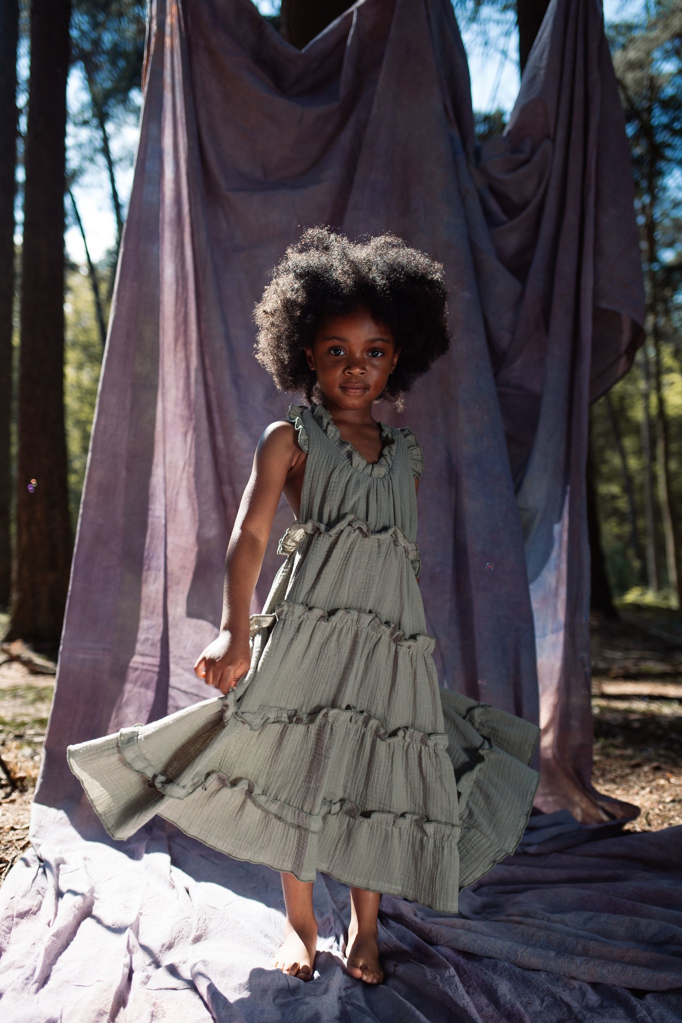 Georgie dress golden green, Daily Brat