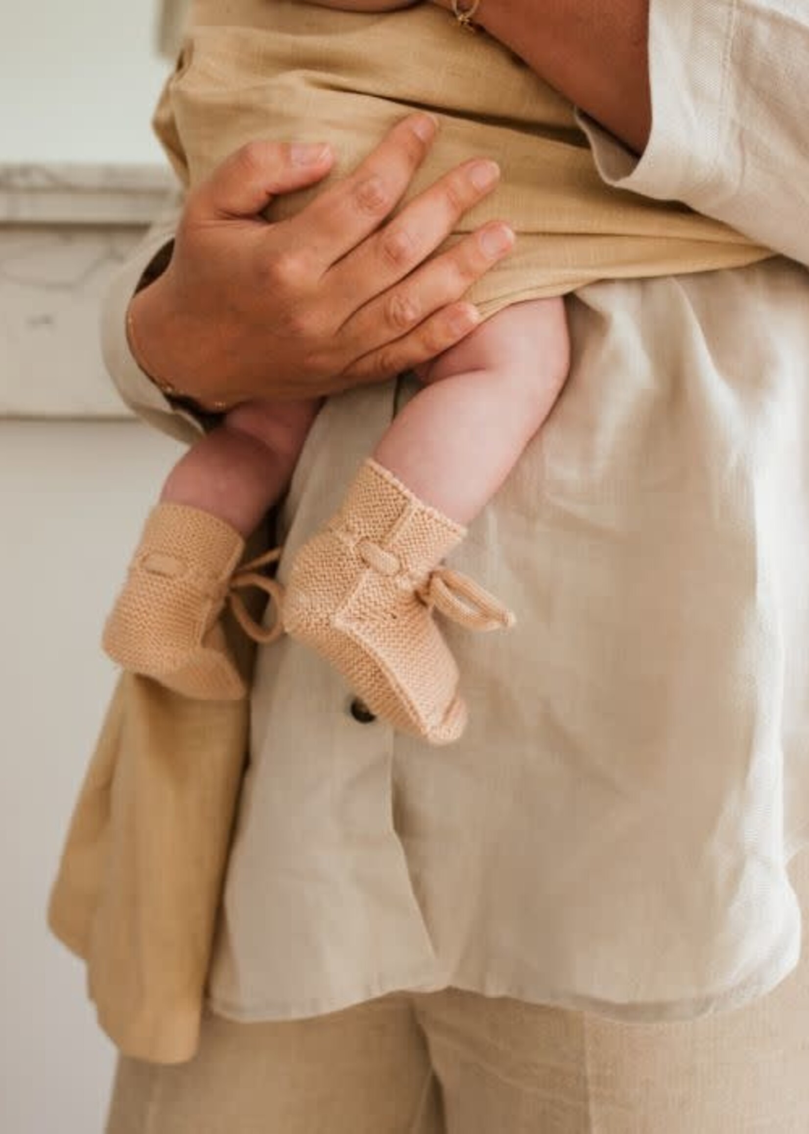 Hvid Booties Apricot 0-9 maanden, HVID