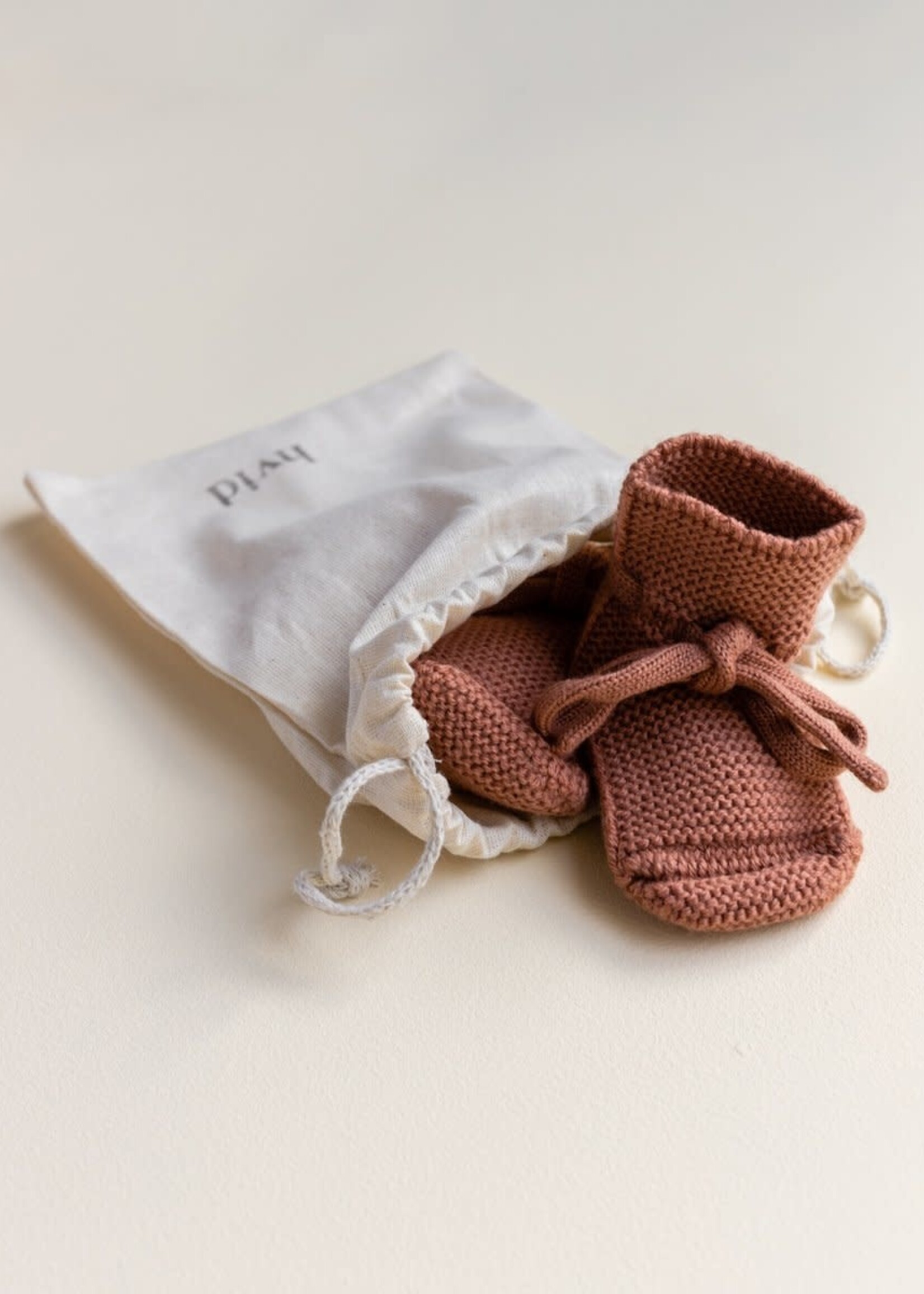 Hvid Booties Brick 0-9 maanden, HVID