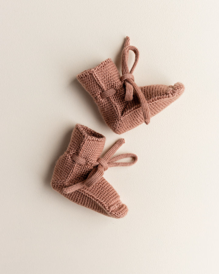 Booties terracotta 0-9 maanden, HVID