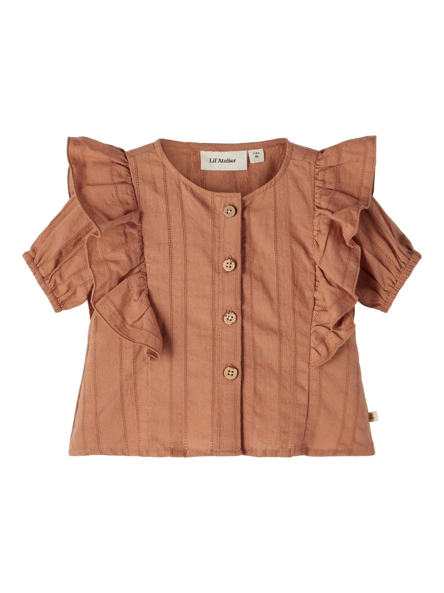 Hunja loose shirt Mocha mousse, Lil Atelier