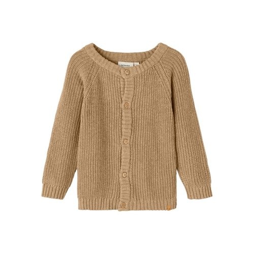 Emlen knit cardigan iced coffee, Lil Atelier