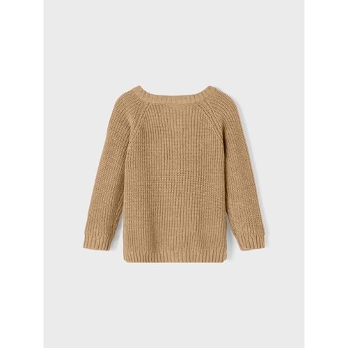 Emlen knit cardigan iced coffee, Lil Atelier