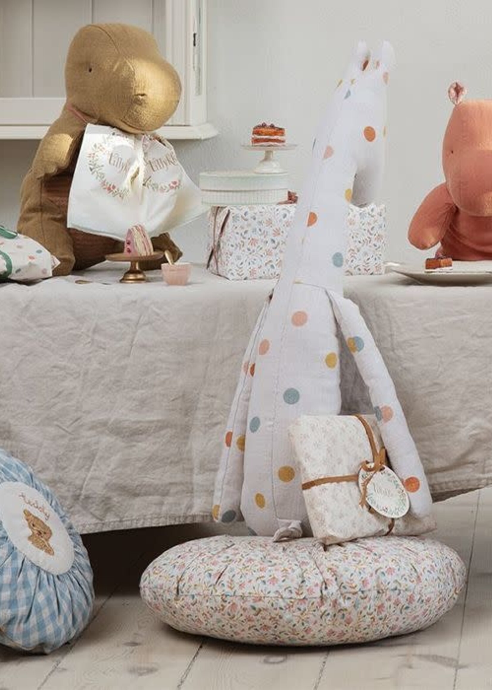 Maileg Cushion, Round small - Flower, Maileg