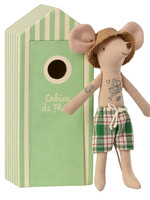 Maileg Beach mouse DAD in cabin, Maileg