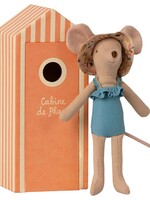 Maileg Beach mouse MUM in cabin, Maileg