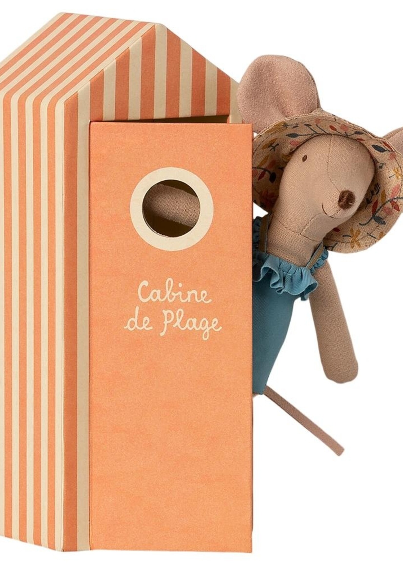 Maileg Beach mouse MUM in cabin, Maileg