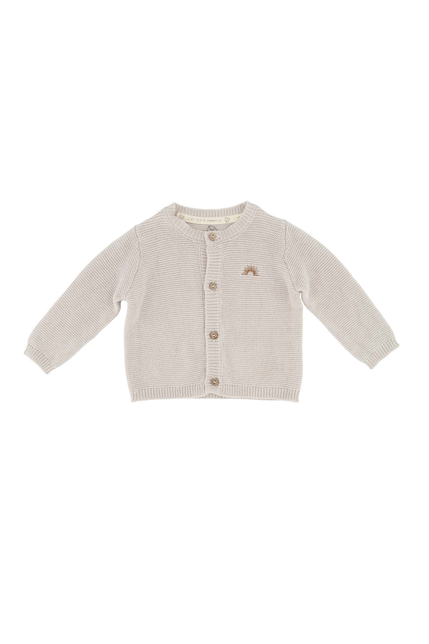 Gebreid babyvestje zand, Zusss