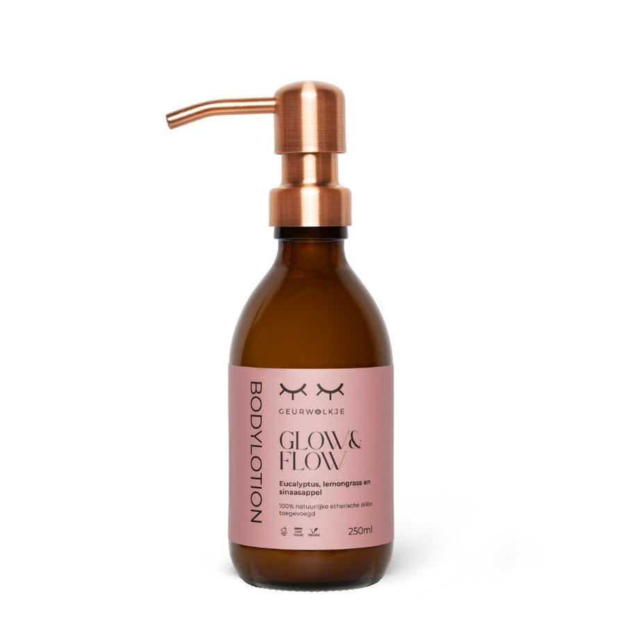 Glow & Flow bodylotion 250 ml, Geurwolkje