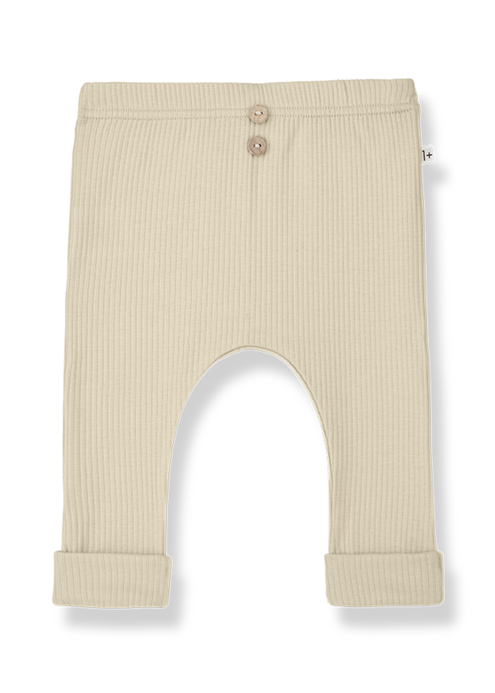1 + in The Family Rib jersey pants Marcel beige, 1 + in the family