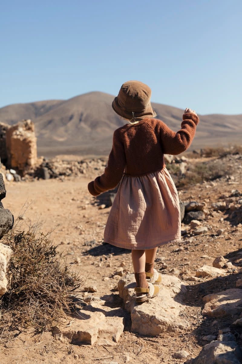 Boho combi dress Latte, Buho