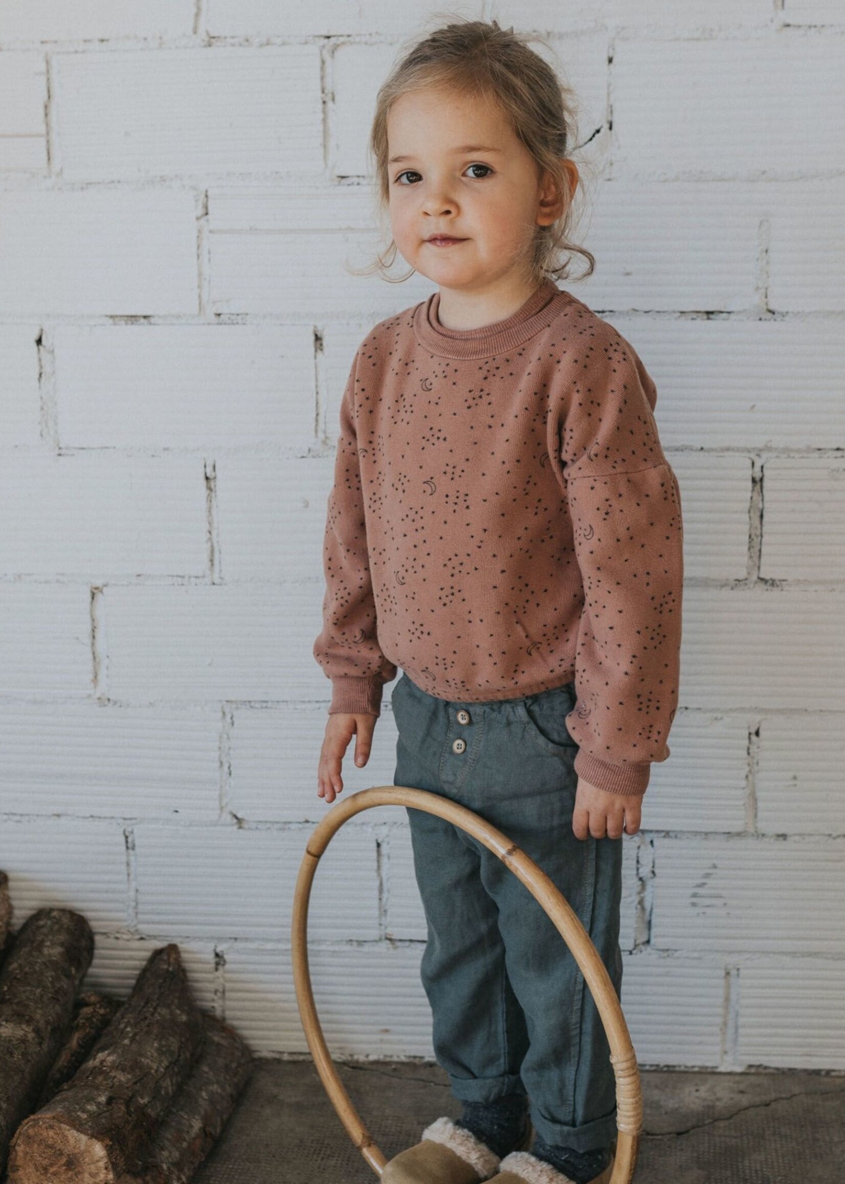 Buho Winter linnen pants Elephant, Buho