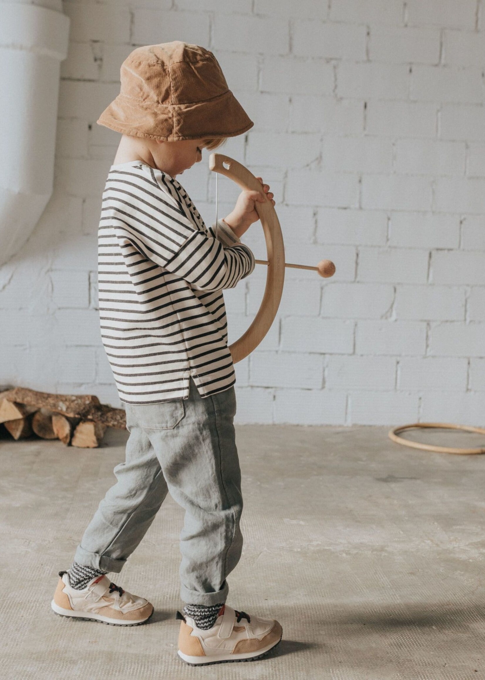 Buho Winter linnen pants Elephant, Buho