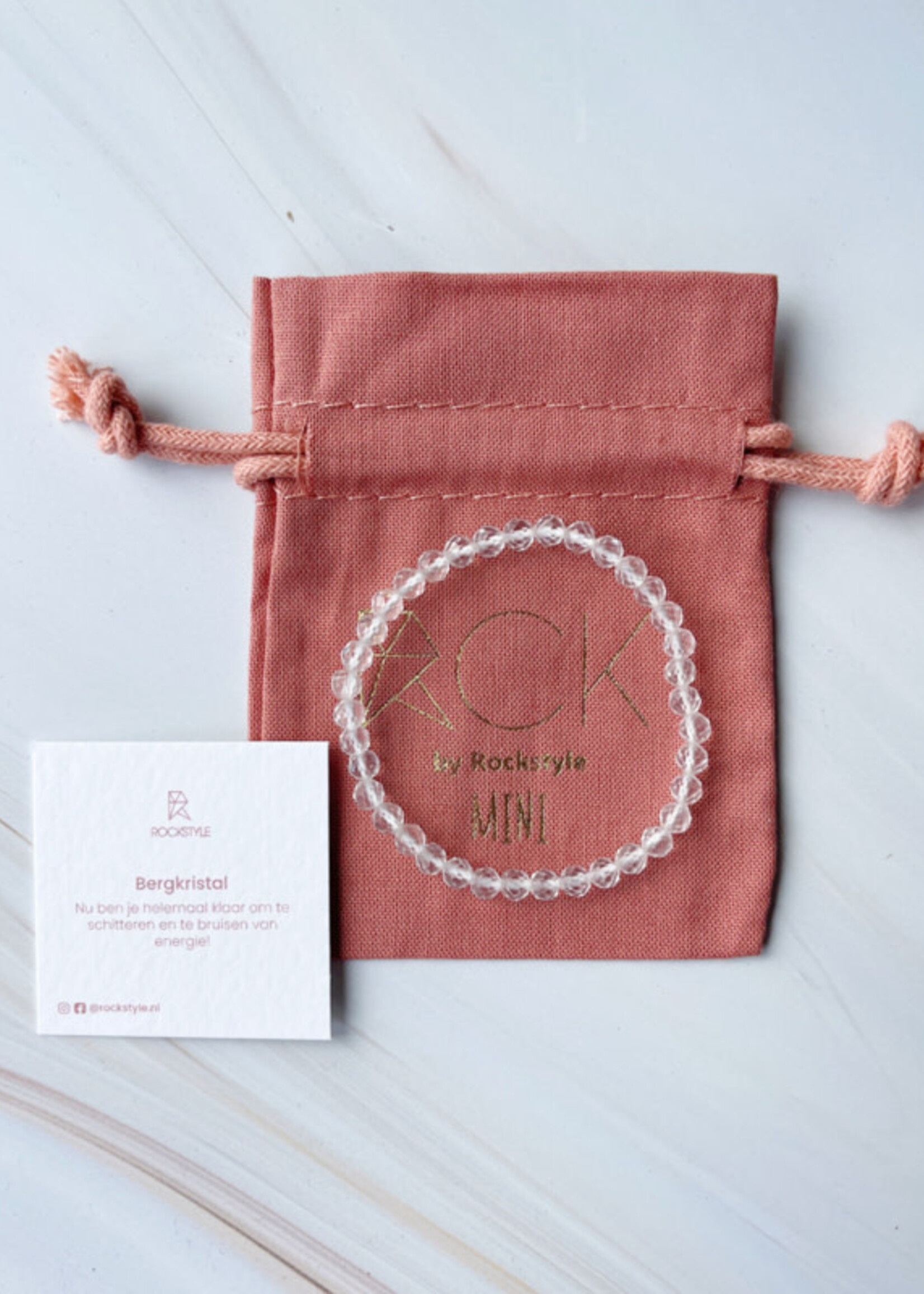 Rockstyle Armbandje kids Rozenkwarts, Rockstyle