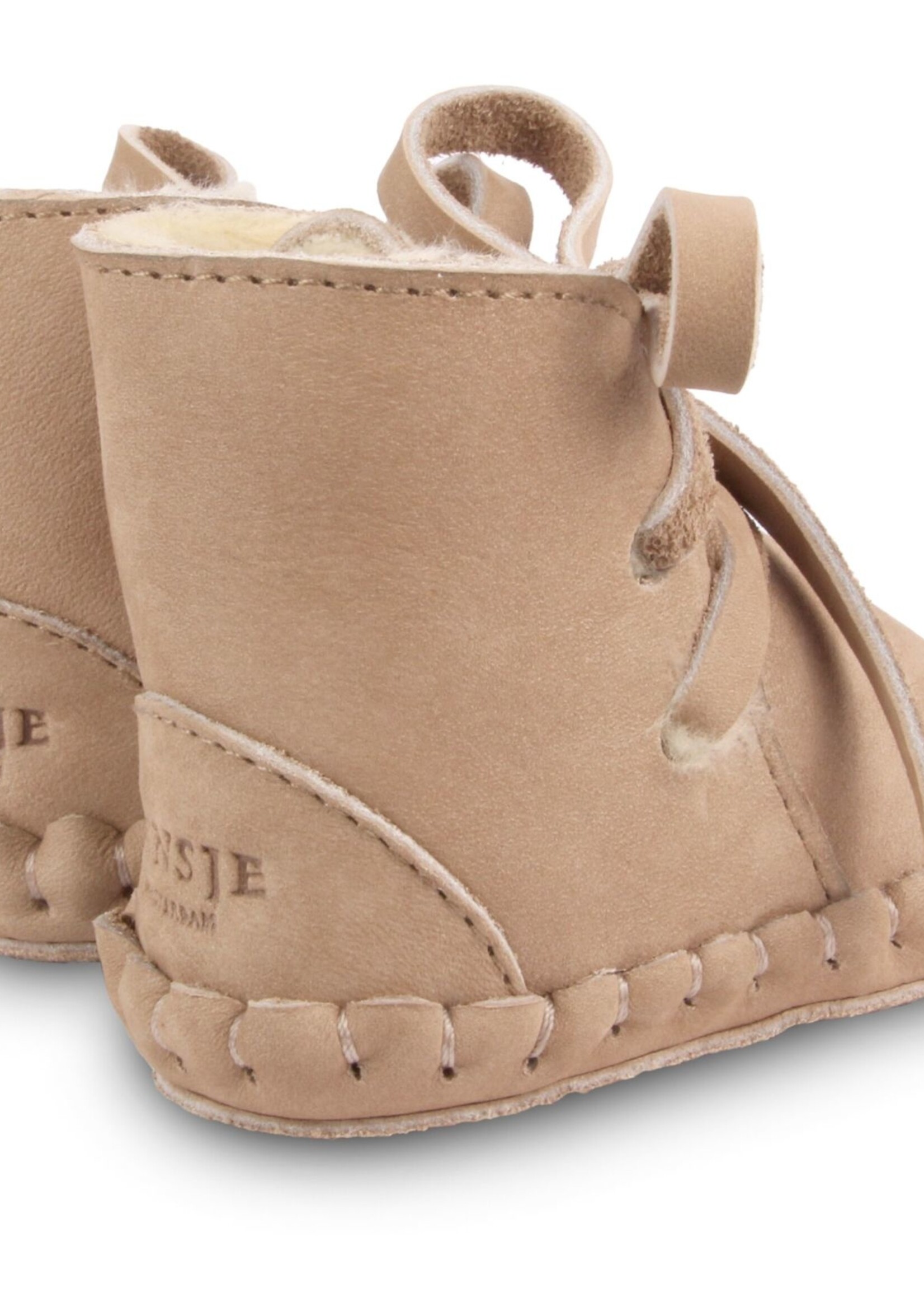 Pina classic lining babyschoen Truffle nubuck, Donsje
