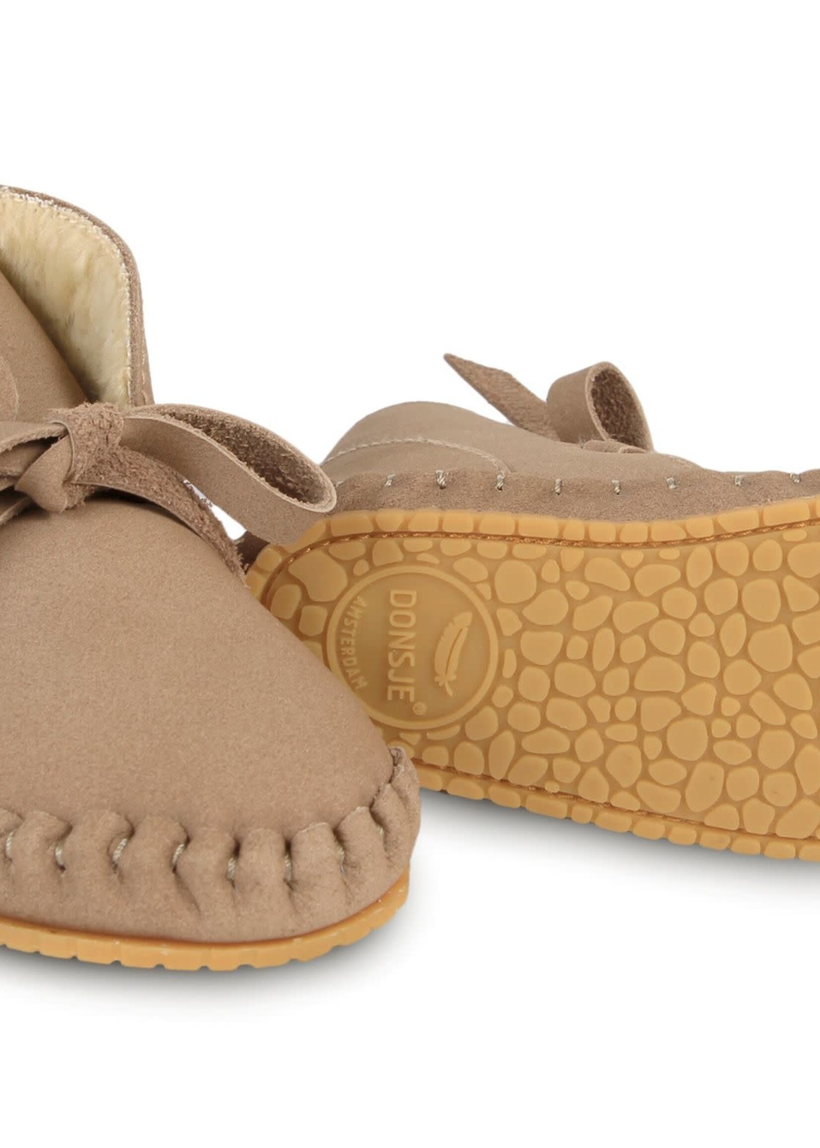 Pina classic lining babyschoen Truffle nubuck, Donsje
