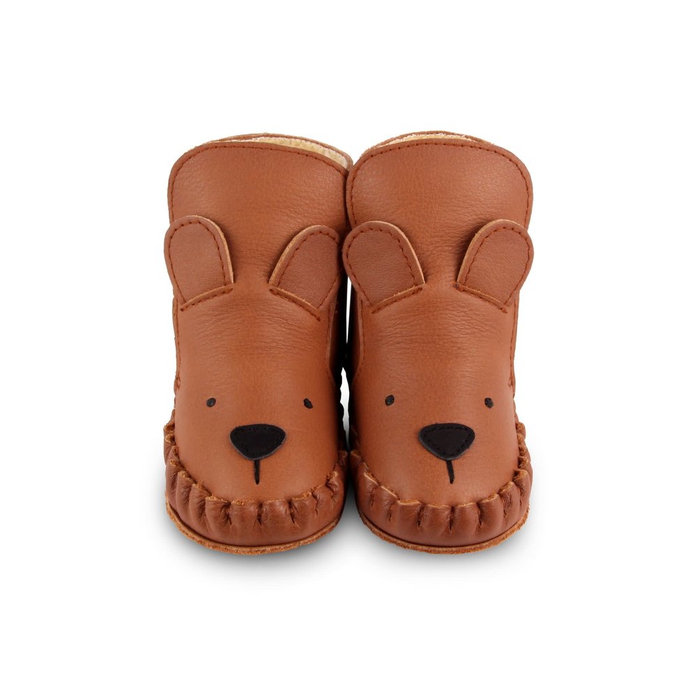 Kapi classic lining cognac Bear, Donsje - Hedgehog and Deer
