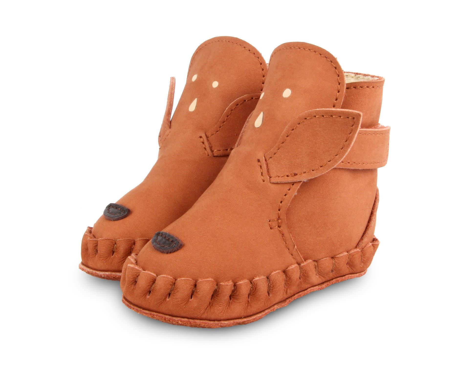 Kapi classic lining Walnut nubuck Deer, Donsje
