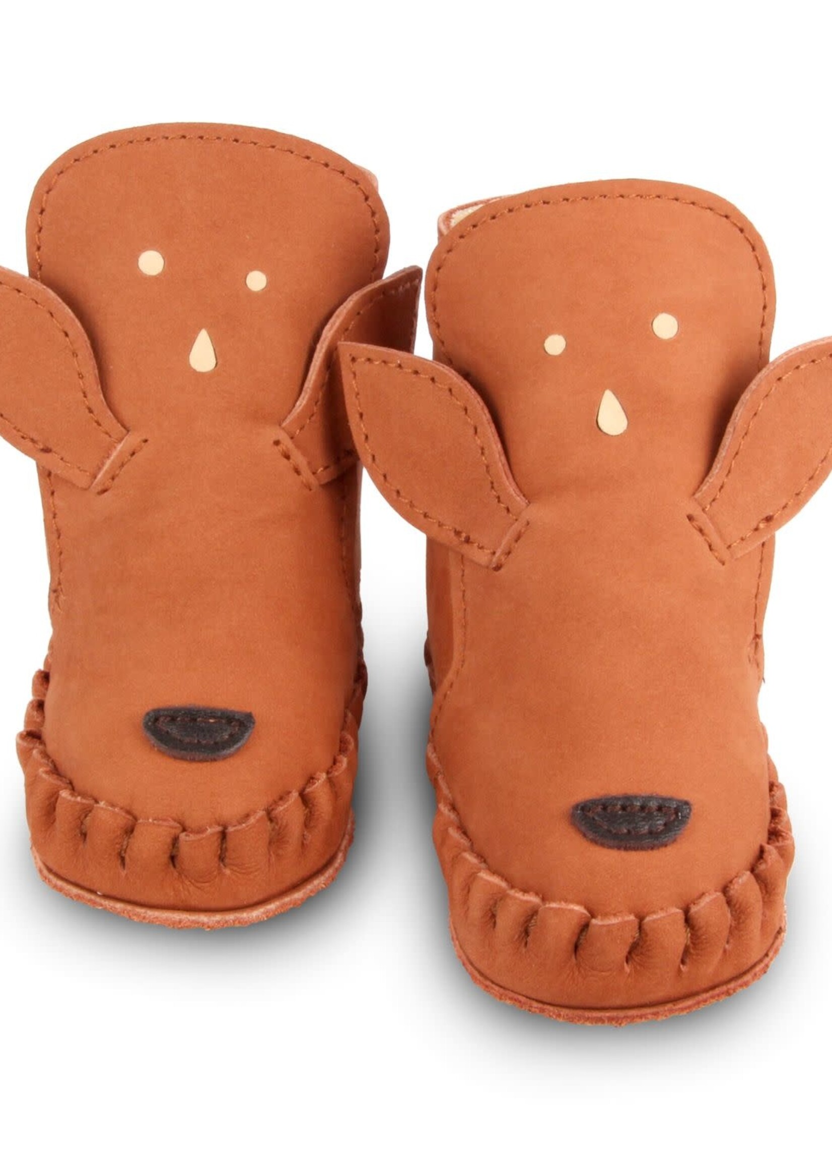 Kapi classic lining Walnut nubuck Deer, Donsje