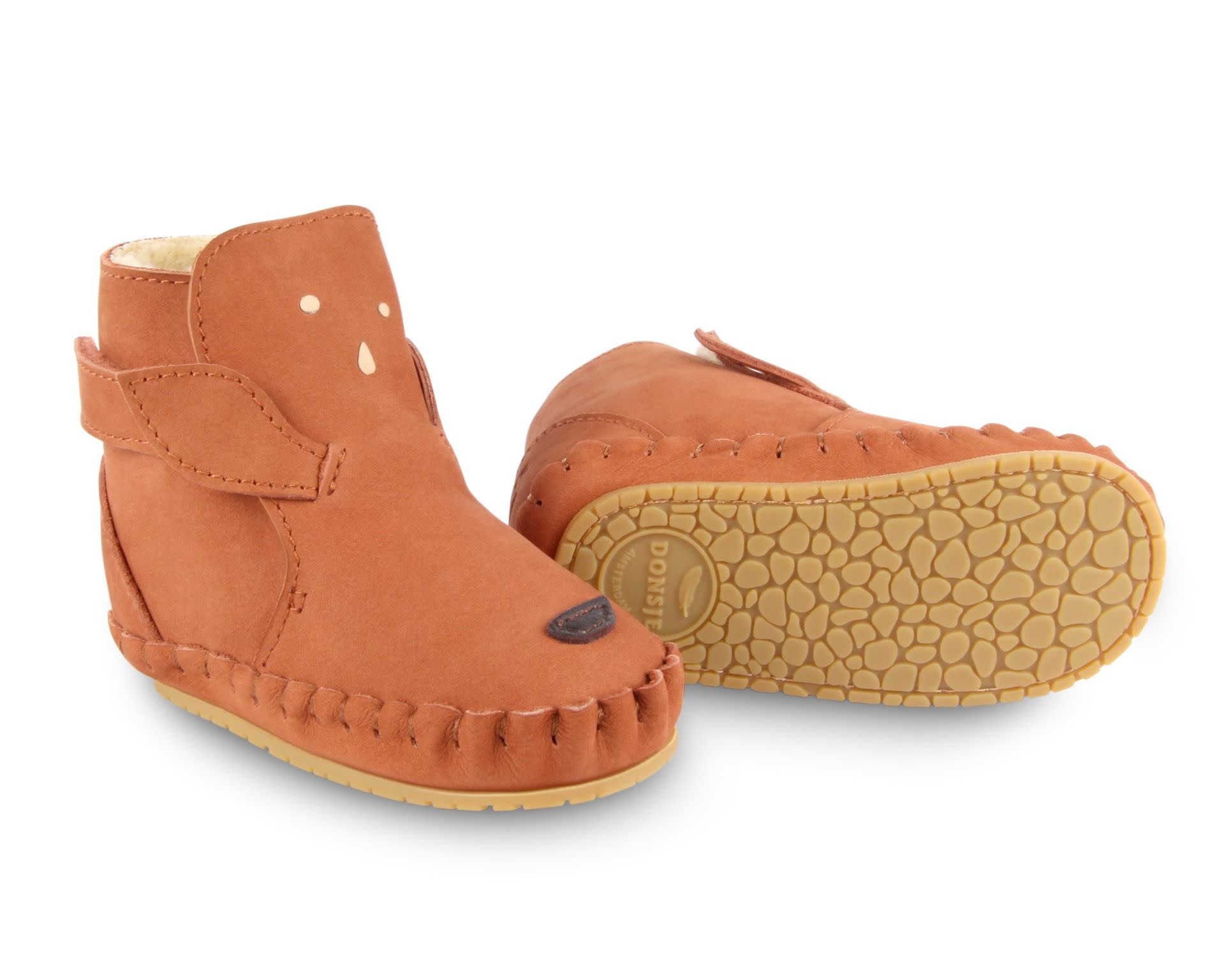 Kapi classic lining Walnut nubuck Deer, Donsje