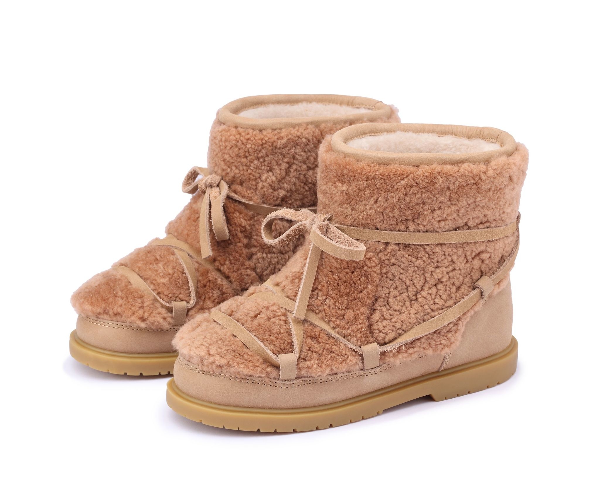 Inuka lining beige curly, Donsje