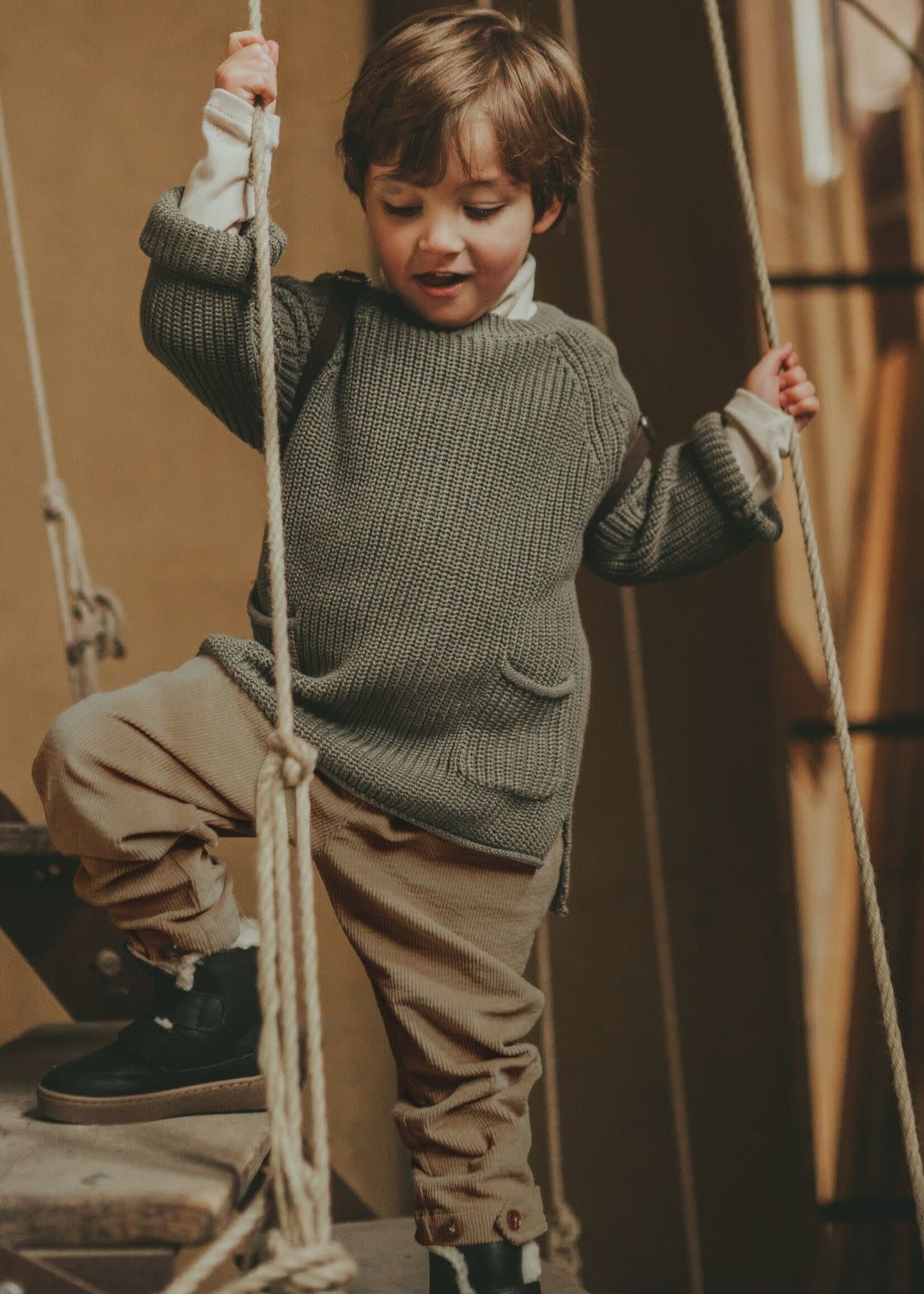Bo trousers soft taupe, Donsje