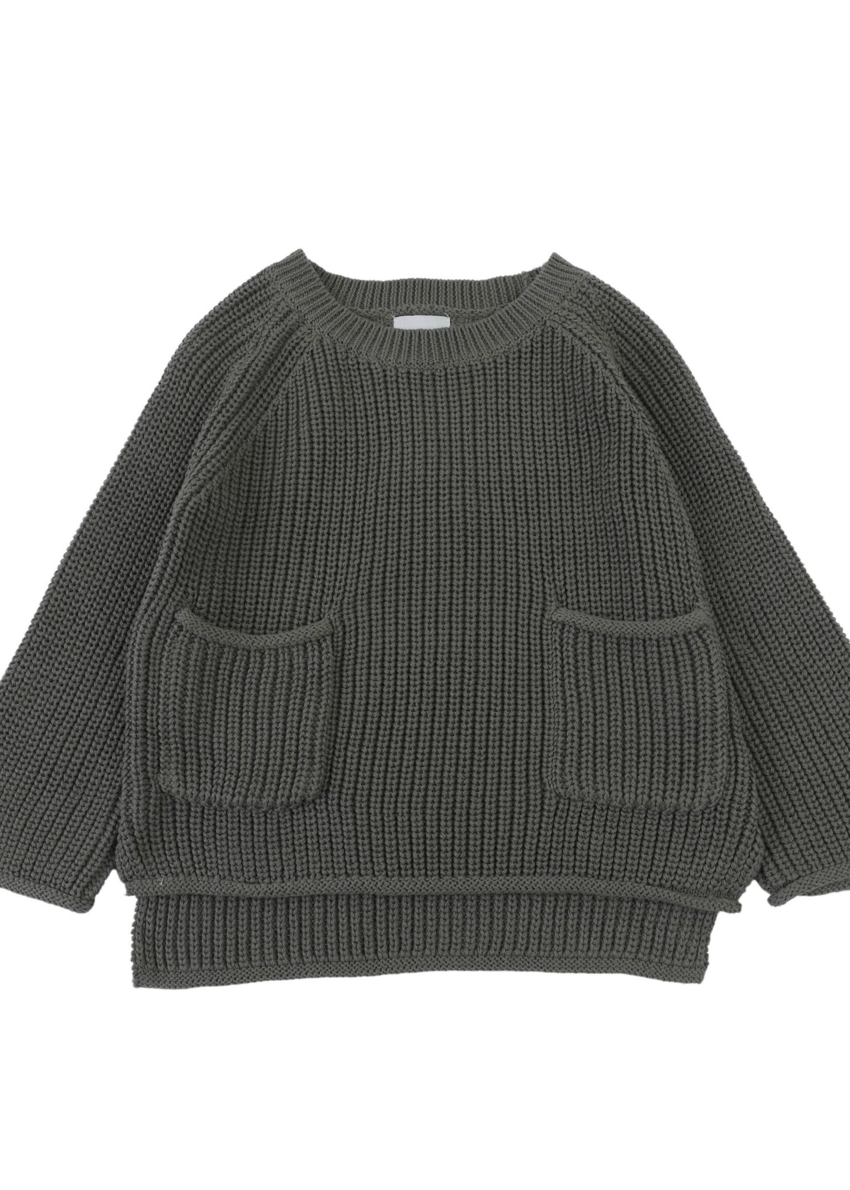 Stella sweater silver sage, Donsje
