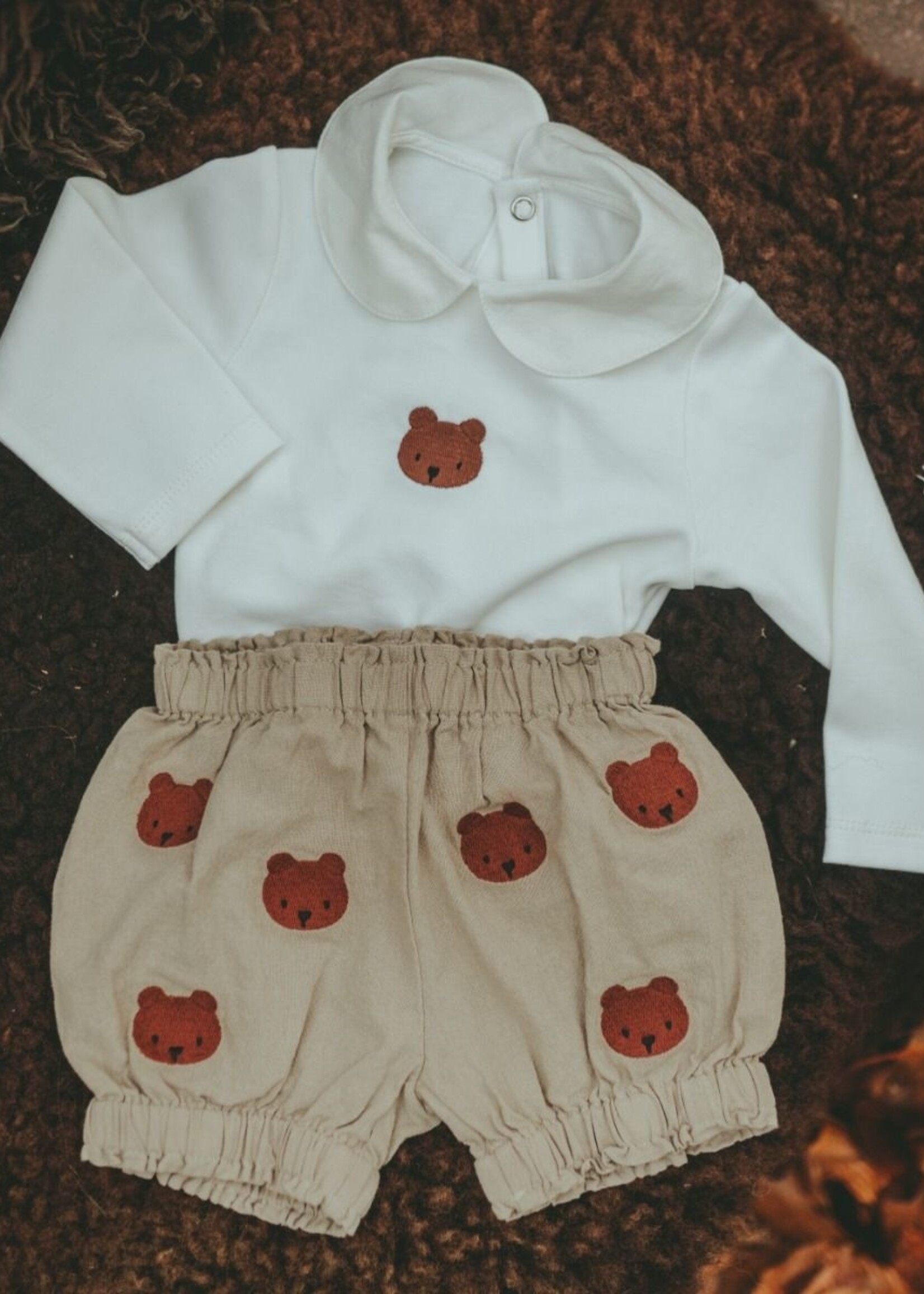 Bodysuit Bear off white, donsje