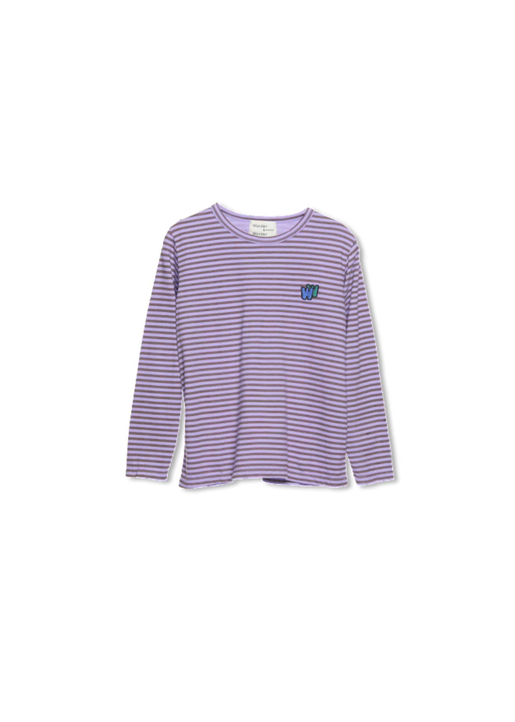 Wander & wonder Longsleeve tee Lavender stripes, Wander & Wonder