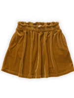 Sproet & Sprout Paperbag skirt velvet toffee, Sproet & sprout