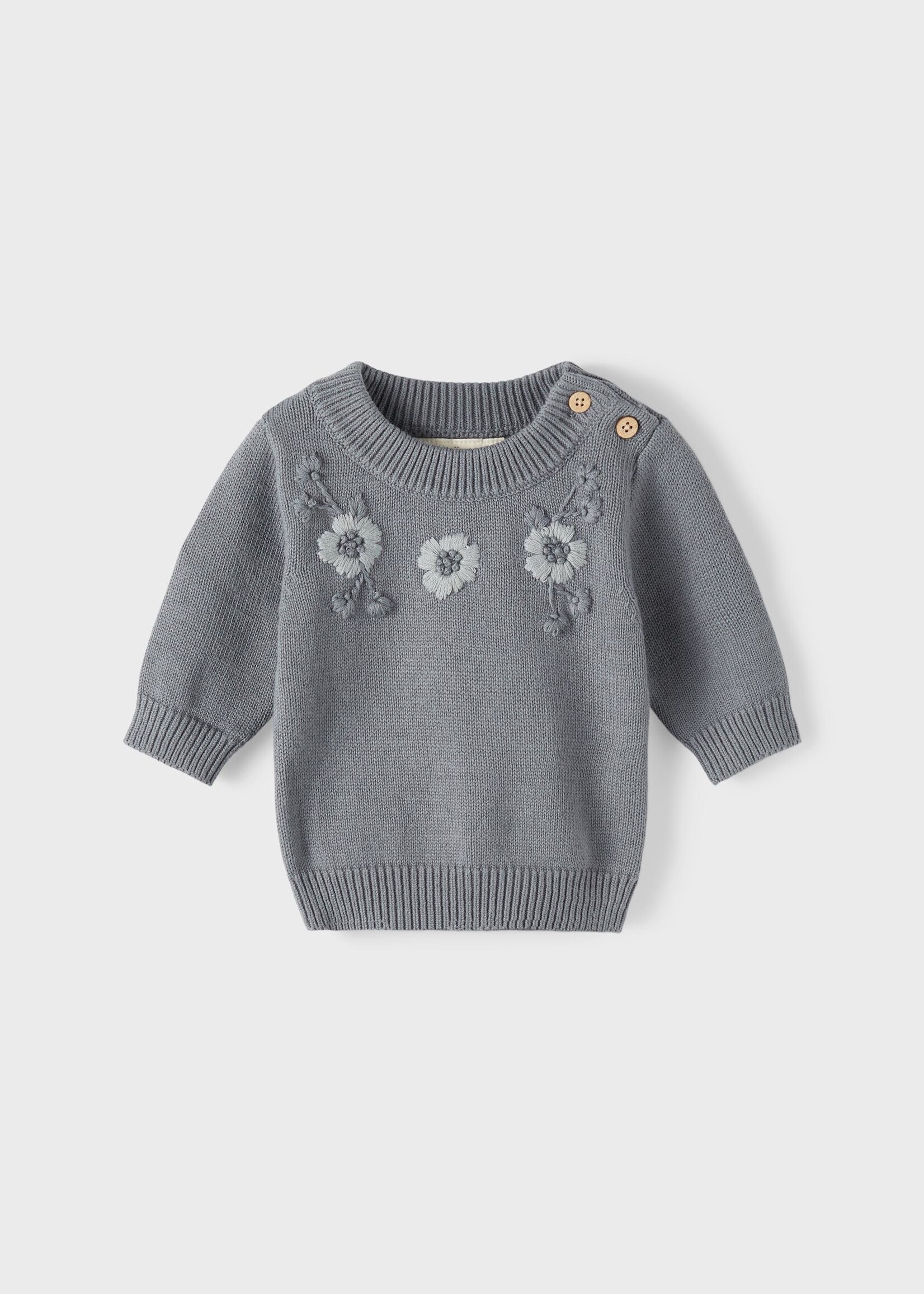 Lil Atelier Edel baby trui quiet shade, Lil Atelier