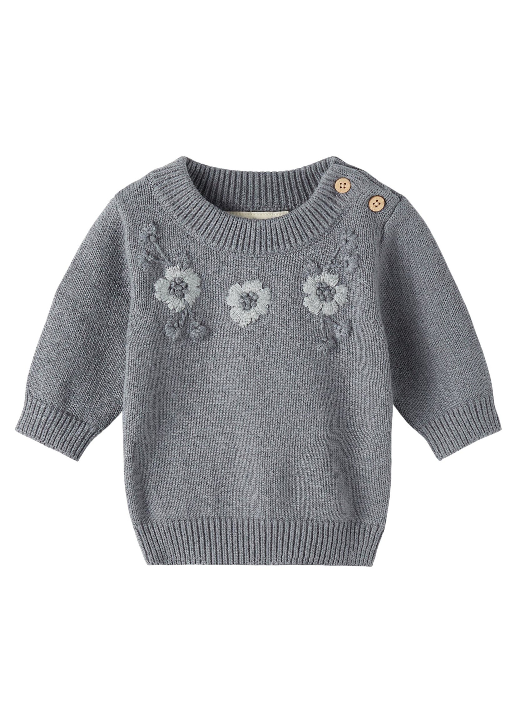 Lil Atelier Edel baby trui quiet shade, Lil Atelier